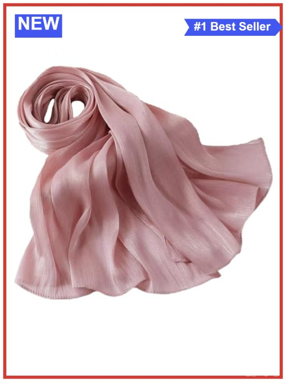Women's Sheer Crepe Hijab Scarf Lightweight Shimmer Shawl Wrap